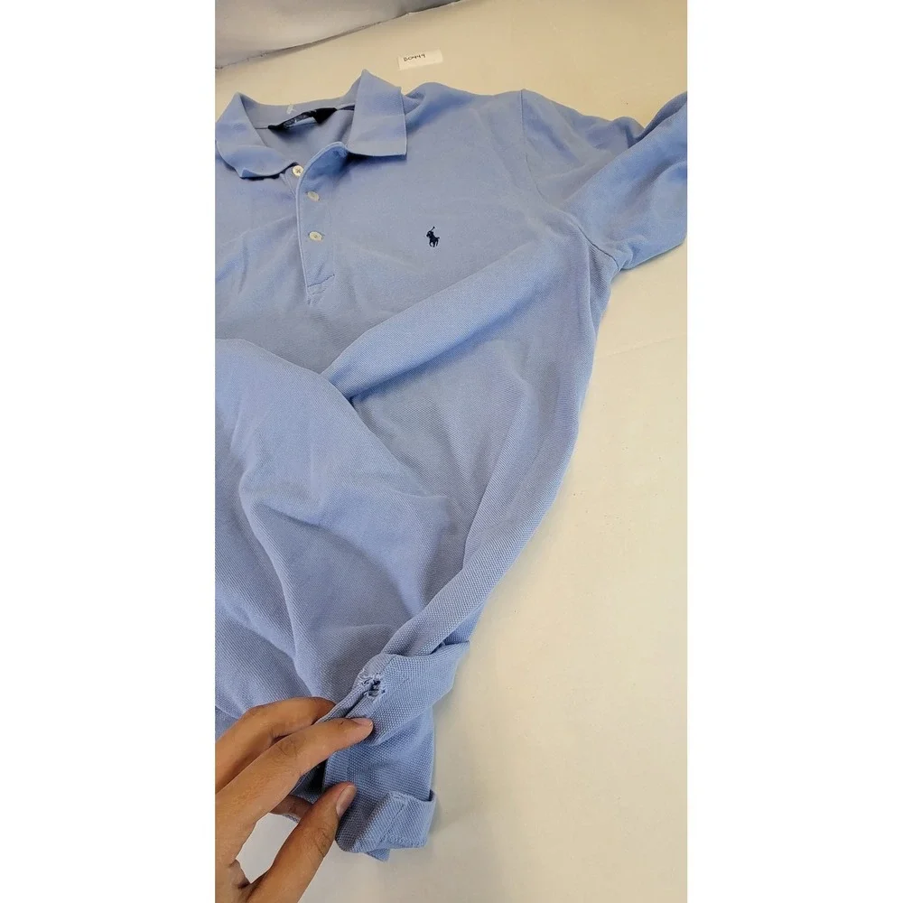 Polo Golf Ralph Lauren Men's Light Blue Short Sleeve Polo Shirt Pony Logo